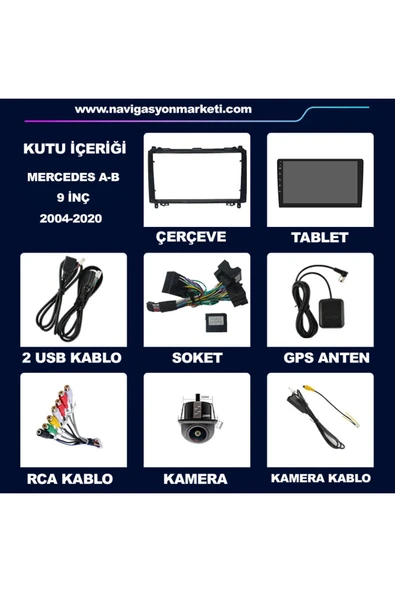 NAVMİNA MERCEDES AB VİTO SPRİNTER 2004-2020 UYUMLU 6-128GB MULTİMEDYA - Resim 6