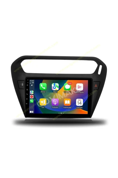NAVMİNA CİTRROEN C-ELYSEE / PEUGEOT 301 UYUMLU SİYAH 9 İNÇ 4-64 GB MULTİMEDYA