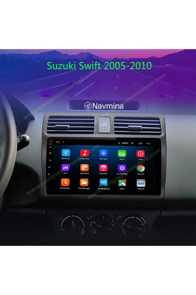 NAVMİNA SUZUKİ SWİFT 2006-2010 UYUMLU 10 İNÇ 6-128 GB MULTİMEDYA - Resim 2