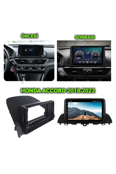 NAVMİNA Honda Accord 2018-2022 Uyumlu 9 inç 6-128 Gb Multimedya