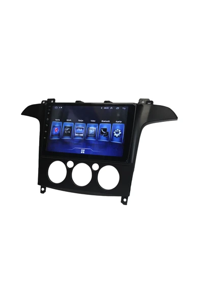 NAVMİNA FORD S-Max 2006-2014 Uyumlu Manuel Klima Siyah 9inç 6-128 gb Multimedya - Resim 4