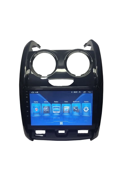 NAVMİNA Dacia Duster 2013-2017 Uyumlu Siyah 9 inç 4-64 GB Multimedya - Resim 3
