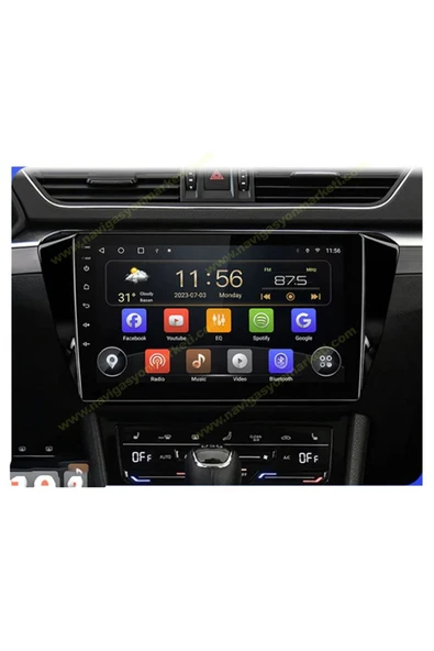 NAVMİNA SKODA SUPERB 2015-2018 UYUMLU 10 İNÇ 6-128 GB MULTİMEDYA - Resim 2