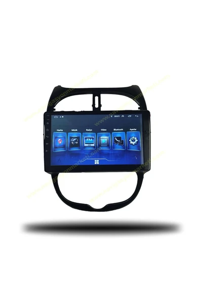 NAVMİNA PEUGEOT 206 1999-2011 UYUMLU 9 İNÇ 6-128 GB MULTİMEDYA - Resim 3