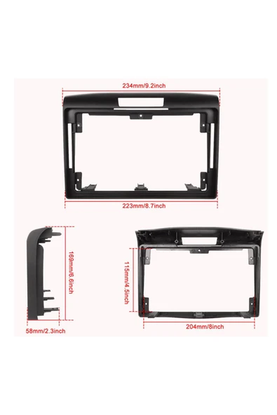NAVMİNA Honda CRV 2013-2017 Uyumlu 9 inç 4-64 GB Multimedya - Resim 2