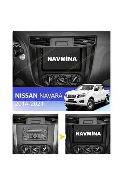 NAVMİNA NİSSAN NAVARA 2016-2021 UYUMLU 9 İNÇ 6-128 GB MULTİMEDYA ürün görseli