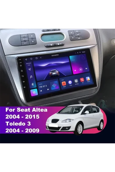 NAVMİNA SEAT ALTEA 2004-2015 TOLEDO 2005-2007 UYUMLU 9 İNÇ 4-32 GB MULTİMEDYA - Resim 4