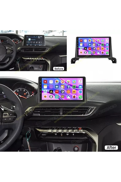 NAVMİNA PEUGEOT 3008 / 5008 2016-2024 UYUMLU 9 İNÇ 6-128 GB MULTİMEDYA