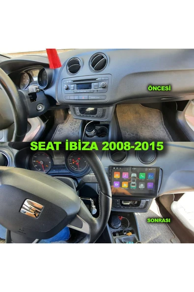 NAVMİNA SEAT İBİZA 2008-2015 UYUMLU 9 İNÇ 6-128 GB MULTİMEDYA - Resim 4