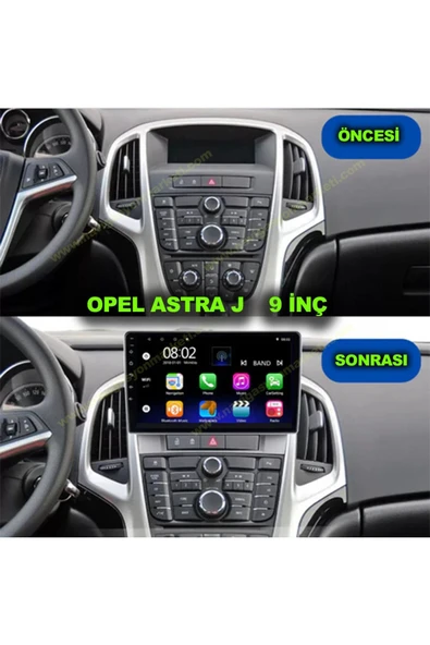 NAVMİNA OPEL ASTRA J UYUMLU 9 İNÇ 4-64 GB MULTİMEDYA KAMERA