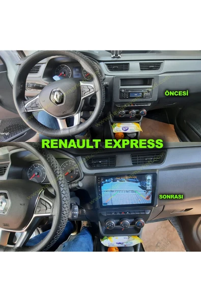 NAVMİNA RENAULT EXPRESS 2021-2024 UYUMLU 9 İNÇ 4-32 GB MULTİMEDYA - Resim 2