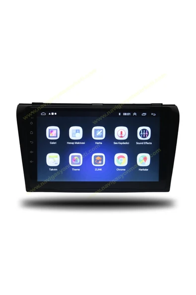 NAVMİNA MAZDA 3 2004-2009 UYUMLU 9 İNÇ 4-64 GB MULTİMEDYA KAMERA - Resim 5
