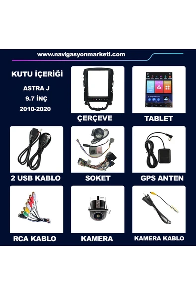 NAVMİNA OPEL ASTRA J 9.7 İNÇ TESLA 4-64 GB MULTİMEDYA KAMERA - 5