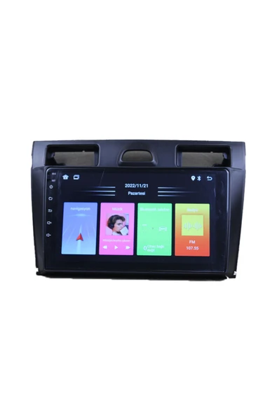 NAVMİNA Ford Fiesta 2006-2011 Uyumlu 9 inç SİYAH 4-64 GB Multimedya - Resim 4