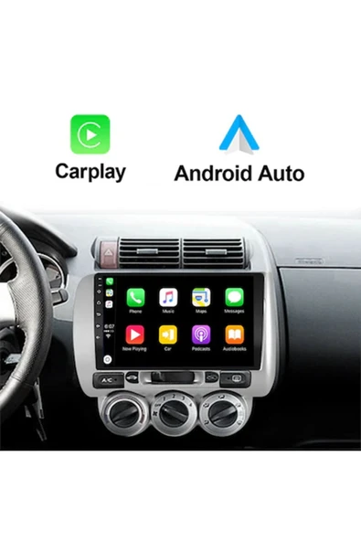 NAVMİNA Honda City 2002-2009 Uyumlu Manuel klima Uyumlu 6-128 Gb Multimedya - Resim 5