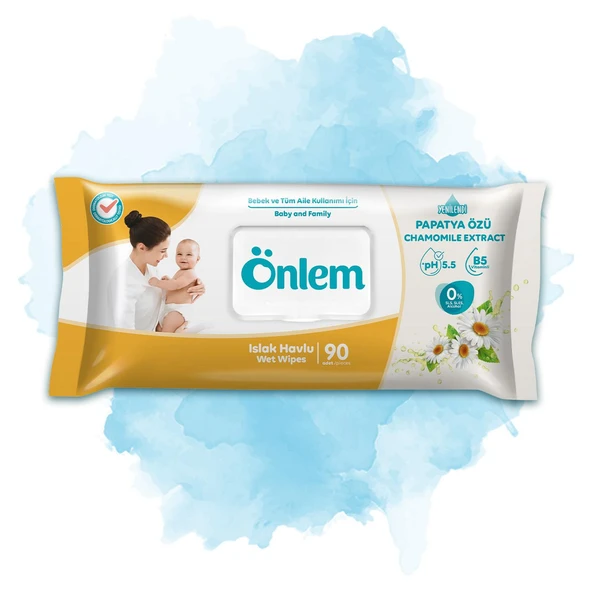 Önlem Papatyalı Islak Havlu 90 x 6 Adet - 2