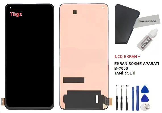 Xiaomi Mi 11 LİTE Uyumlu Lcd Ekran Dokunmatik SERVİS Orijinali + B-7000 + TAMİR SETİ ürün görseli 1