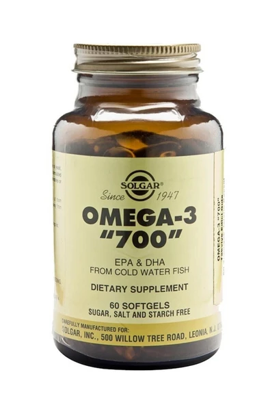 Solgar Omega 3 700 mg 60 Softgel ürün görseli