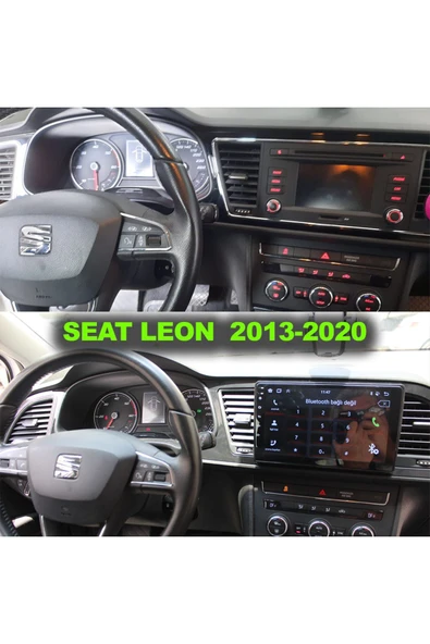 NAVMİNA SEAT LEON 2013-2020 UYUMLU 9 İNÇ 4-32 GB MULTİMEDYA - Resim 2
