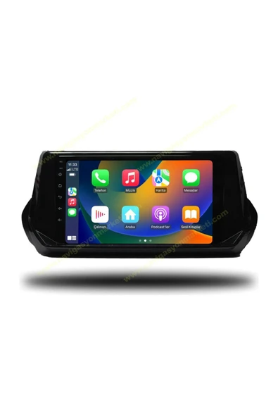 NAVMİNA PEUGEOT 2008 2020-2022 UYUMLU 9 İNÇ 4-64 GB MULTİMEDYA KAMERA - Resim 2
