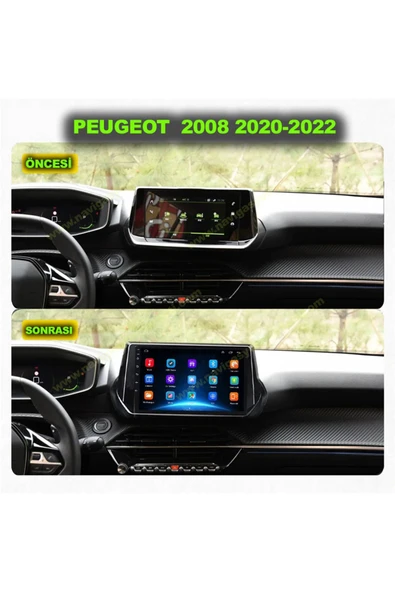 NAVMİNA PEUGEOT 2008 2020-2022 UYUMLU 9 İNÇ 4-64 GB MULTİMEDYA KAMERA
