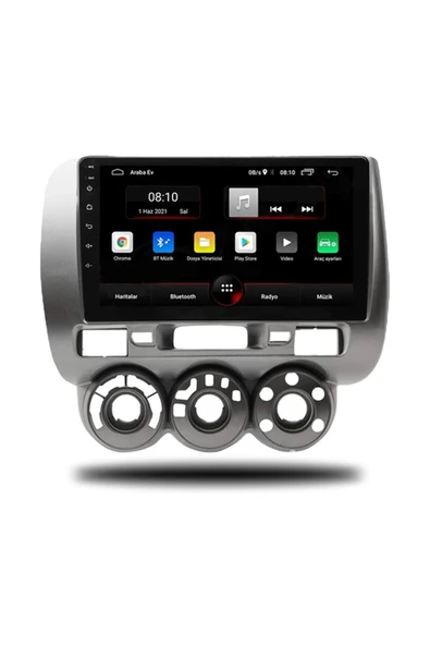 NAVMİNA Honda City 2002-2009 Uyumlu Manuel klima Uyumlu 6-128 Gb Multimedya - Resim 4