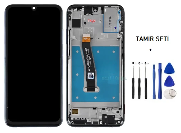 Honor 10 LİTE Uyumlu Lcd Ekran Dokunmatik SERVİS Orijinali ÇITALI SİYAH + TAMİR SETİ