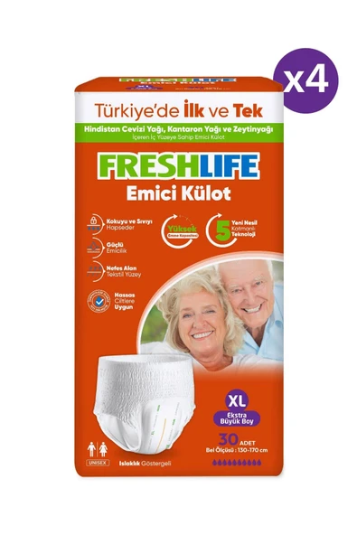 Freshlife Emici Külot Hasta Bezi XL 4 x 30'lu - 2