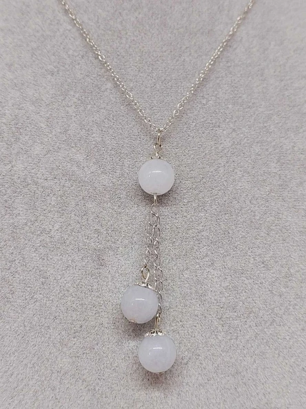 Akuamarin Taşı Zincirli Kolye (8976) - 5