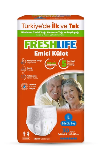 FRESHLİFE Large Emici Külot 30 Adet - 2