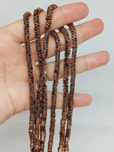 Hematit Taşı Kare Şekilli 1*4mm Dizi (56056) - Resim 4