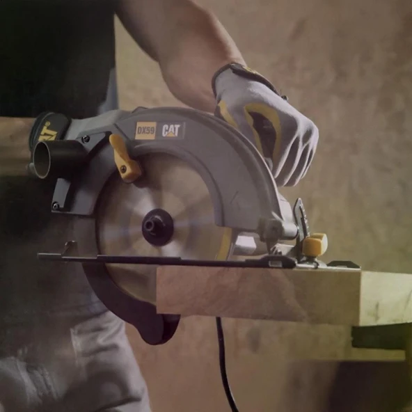 CAT DX59P 1400Watt 185mm Profesyonel Daire Testere + 1 Adet 185mm 40 Diş Yedek Testere - 4