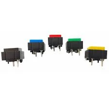 IC-204C Yaylı Kare Plastik Buton 12x12mm PBS-18B (Sarı) - Resim 3