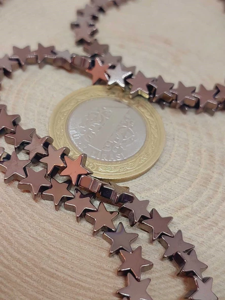 Hematit Taşı Yıldız Şekilli 2.5*6mm Dizi (56048) - 4