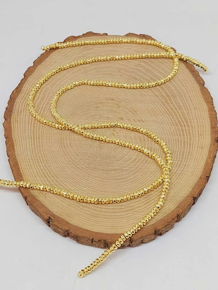 Hematit Taşı Rondela Faset Kesim 2*3.5mm Dizi (56062) - Resim 3