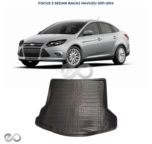 Ford Focus 3 Sedan Cepli (ince Stepne) 2011 - 2014 Bagaj Havuzu - 4