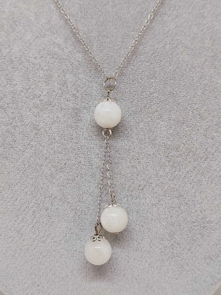 Ay Taşı Zincirli Kolye (9338) - Resim 5