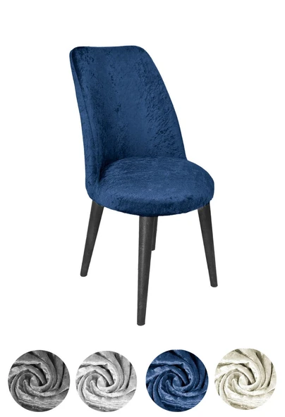 upmall kadife kumaş oval sandalye kılıfı,sandalye örtüsü 6 adet - 4