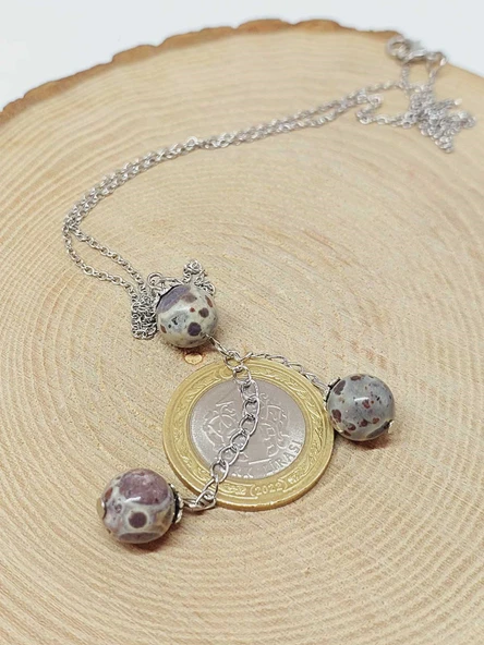 Jasper Taşı Royal Zincirli Kolye (36035) - 3