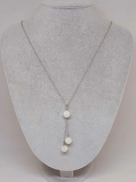 Ay Taşı Zincirli Kolye (9338) - Resim 2