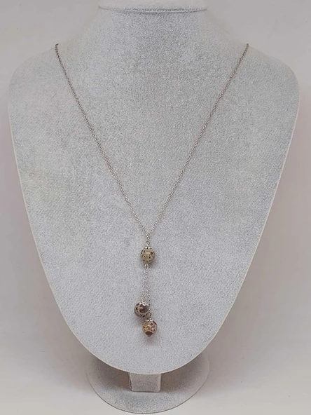 Jasper Taşı Royal Zincirli Kolye (36035) - 2