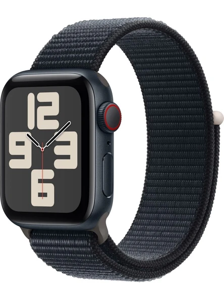 Apple Watch SE 2.Nesil (2023) GPS + Cellular 40mm Midnight Aluminium Case with Midnight Sport Loop