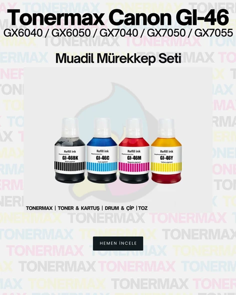 Canon GX6050 Muadil Mürekkep Takım / GI-46 - 2
