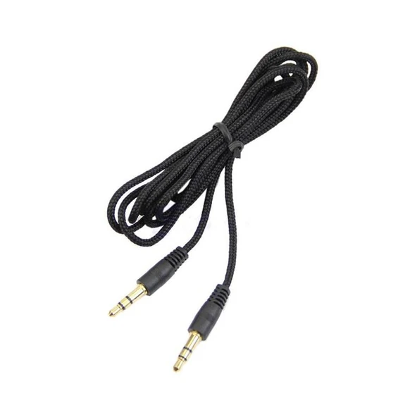 3.5 MM Stereo Erkek Erkek Araç Teyp Cep Telefonu Müzik Ses Bağlantı İpli Aux Kablo 1.5 M ürün görseli