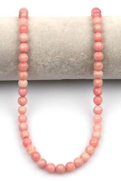 Pembe Opal Doğaltaş Dizi 8 mm Küre Kesim - Resim 2