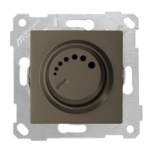 Mutlusan Rita Antrasit Mekanizma + Tuş RL Işıklı Dimmer 600W MUT-2200 440 0286