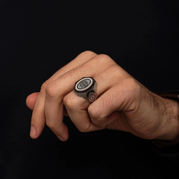 Kişiye Özel İsimli 925 Gümüş Yüzük - 6