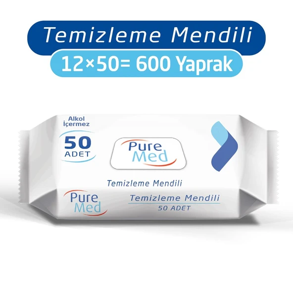 Puremed Temizleme Mendili 12X50