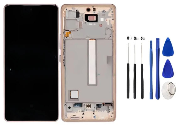 Samsung Galaxy A53 -5G Uyumlu Lcd Ekran Dokunmatik SERVİS Orijinali  ÇITALI GOLD + TAMİR SETİ