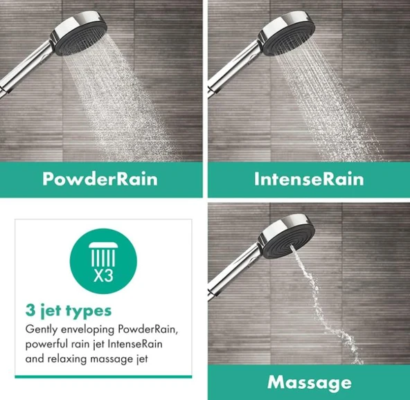 Hansgrohe Pulsify 3Jet El Duşu Krom 24110000 - 10